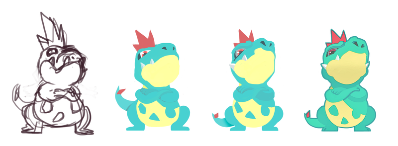 Illustration for article titled Callous Croconaw! Pokemon One a Day, Series 2!